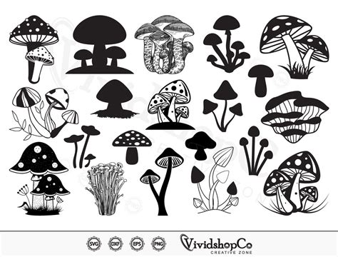 Mushroom Svg Magic Mushroom Svg Boho Svg Cut Files For Silhouette