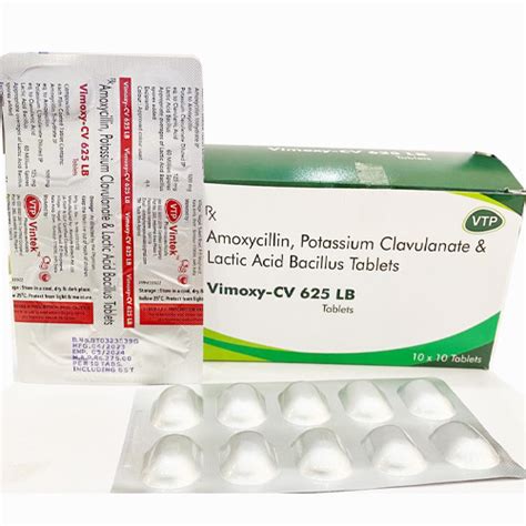 Vimoxy Cv Lb Tablets Vintek Pharmaceuticals