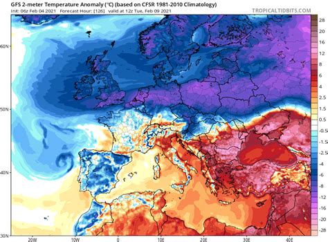 Arktische Luft Flutet Den Norden Polarwirbel Split Legt Teile