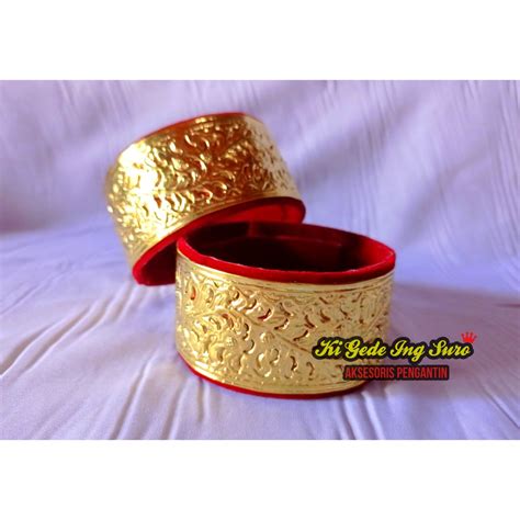 Jual Gelang Gepeng Pengantin Gold Palembang Jawa Bali Lampung Melayu