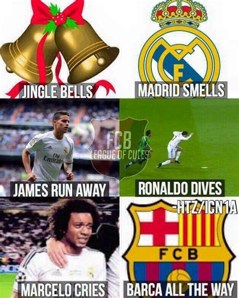 An early wish to all BARCA and MADRID fans | Funny soccer memes, Soccer ...