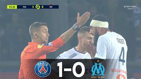 PSG 1 0 OM Carton rouge SCANDALEUX pour Gigot Une défaite AMÈRE