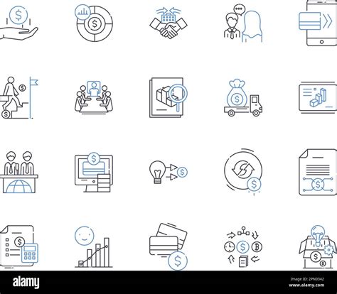 Risk Management Outline Icons Collection Management Risk Strategy