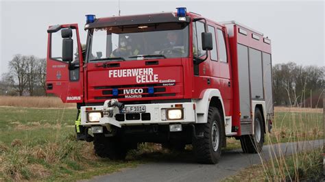 FW Celle 600 m² Grasland brennen an der Aller Presseportal