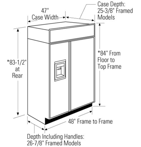 Zisb480dnii — Monogram 48 Built In Side By Side Refrigerator With