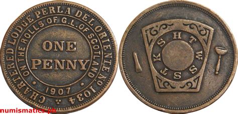 Masonic Coin Penny Token