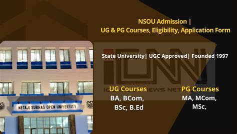 Nsou Admission Ug Pg Courses Last Date Notice