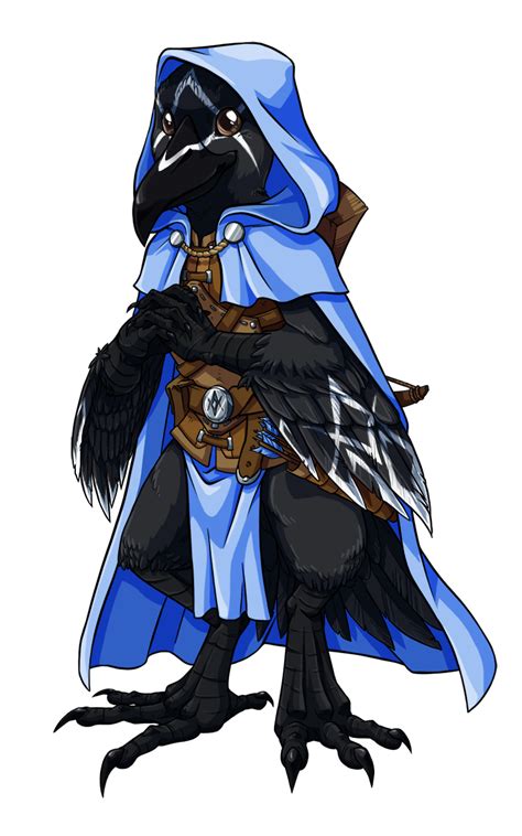 Commission For A Friend Of Her DnD Character Pun A Kenku Cleric Ive