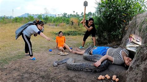 Brave Girls Confront Ferocious Giant Pythons And Poison Snakes To