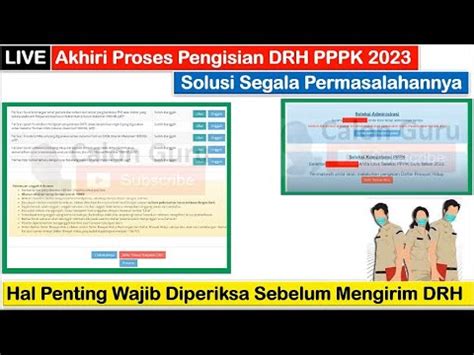 LIVE Cara Mengirim Daftar Riwayat Hidup DRH Langkah Setelah Akhiri