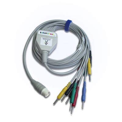 Kenz Ekg Cable With Integrated Leadwires Din Db Pin Shenzhen