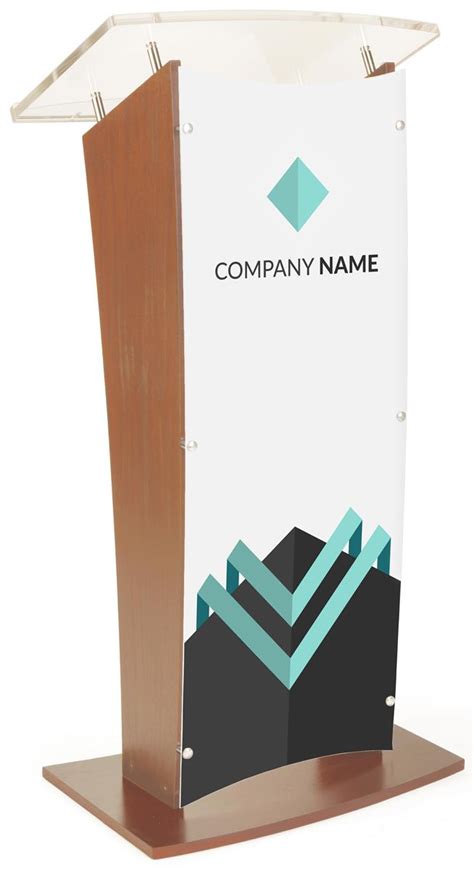 Customized Public Speaking Lectern | Full Color Customization