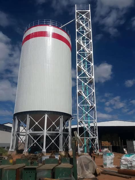 Galvanizing Stainless Steel Grain Silo For Corn Paddy Rice Storage