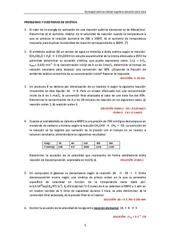 Problemas De Cinetica Quimica Tqi Pdf