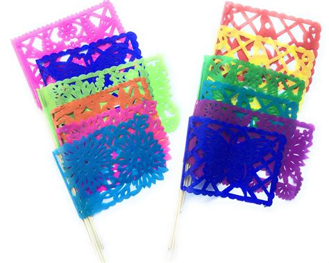 Buy Set Of 12 Pcs Multi Colored Mexican Tissue Paper S Papel Picado