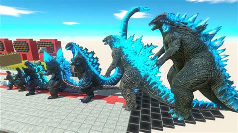 EVOLUTION Of GODZILLA 2014 Ice Frostbite Size Comparison VS Team Red