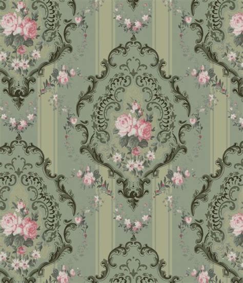 Elegant Rococo Rose Wallpaper Victorian Arts And Crafts