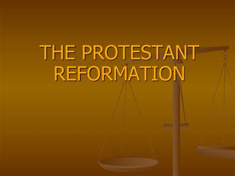 The Protestant Reformation Ppt Download