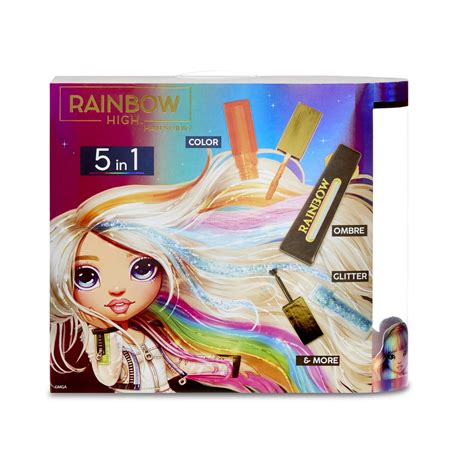 Rainbow Surprise RAINBOW HIGH Hair Studio – Create Rainbow Hair With Exclusive Doll, Extra -Long ...