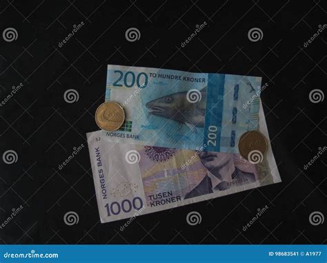 Norwegian Krone Notes And Coins Norway Stock Image Image Of Europe