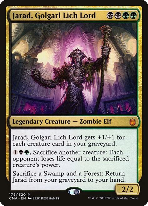 Jarad Golgari Lich Lord Commander Anthology Magic The Gathering