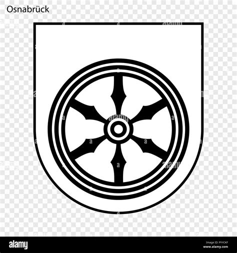 Wappen von Osnabrück Stadt Deutschlands Vector Illustration Stock