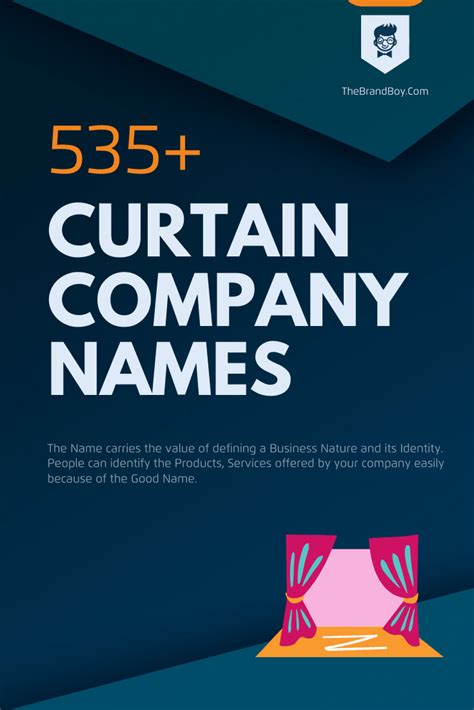 475 Catchy Curtain Company Names Video Infographic