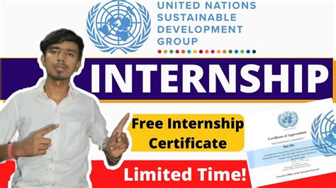 United Nations Internship Undp Internship India Free Internship Certificate Youtube