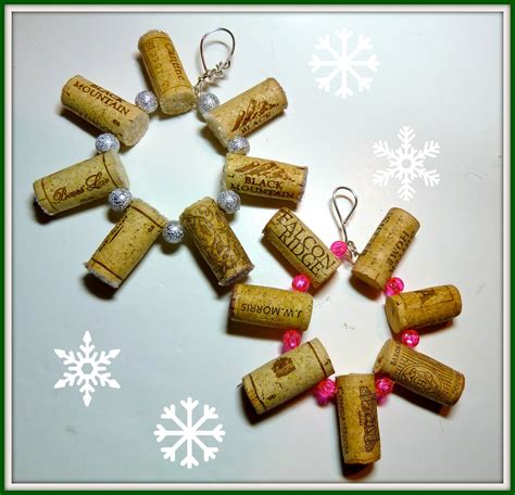 Make It Easy Crafts Wine Cork Snowflake Ornament