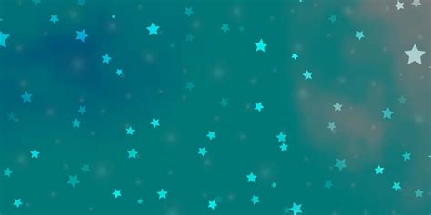 Light BLUE vector background with colorful stars. 13487433 Vector Art ...