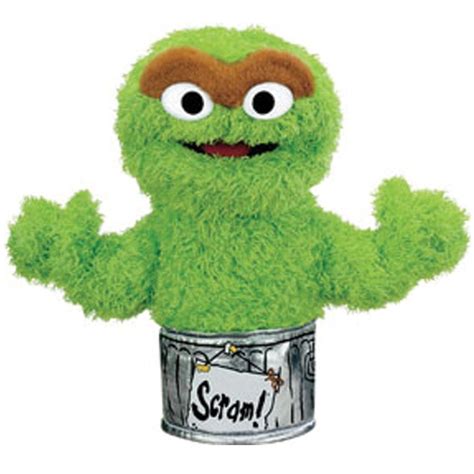 Gund Sesame Street Oscar The Grouch Hand Puppet Nwt 2003 Collectable