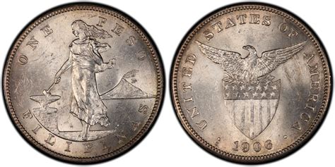 1906-S Peso (Regular Strike) U.S. Philippines - PCGS CoinFacts