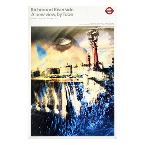 Original Vintage London Underground Poster Richmond Riverside Thames