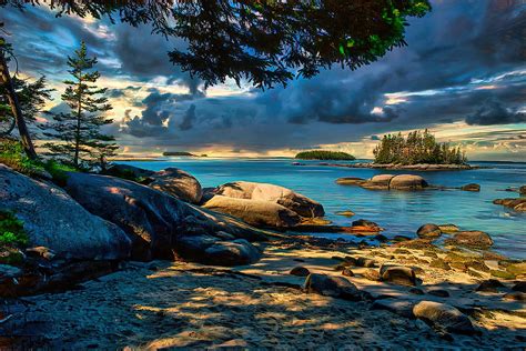 Sand Beach, stonington, Maine Photograph by Dave Higgins