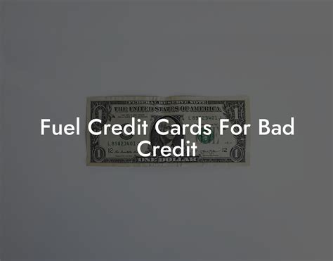 Fuel Credit Cards For Bad Credit Flik Eco