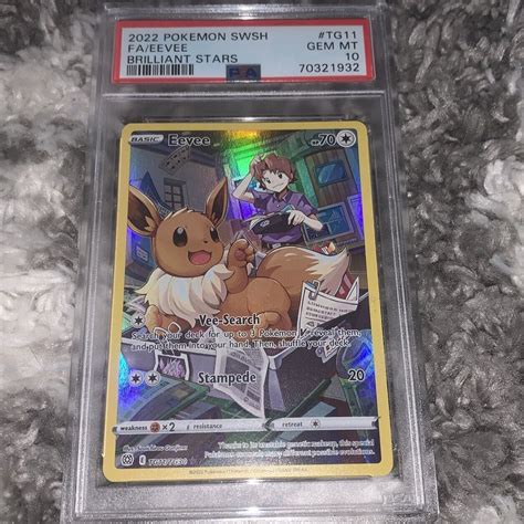 Eevee 2022 Sword & Shield: Brilliant Stars #TG11/TG30 Trainer Gallery ...