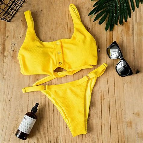 2019 Fashion Trend Women Padded Push Up Bikini Set Beach Swimsuit