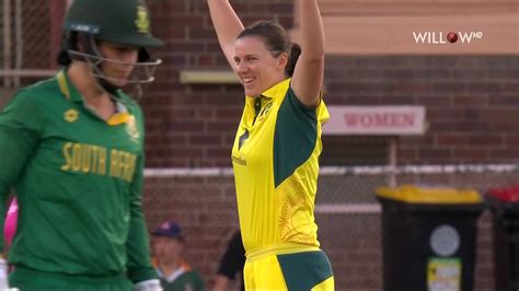 Tahlia Mcgrath Wickets Vs South Africa Women Ausw Vs Saw Rd Odi