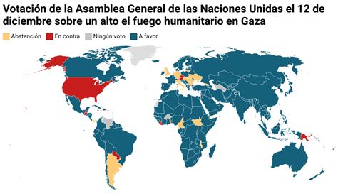 Mapa Exclusivo La Postura A Favor De Un Alto El Fuego En La Franja De