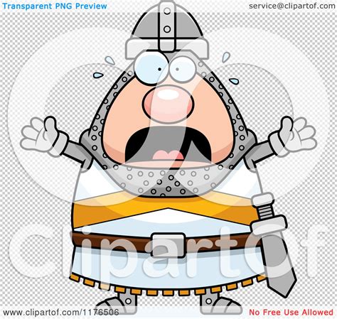 Cartoon Of A Screaming Knight Royalty Free Vector Clipart By Cory