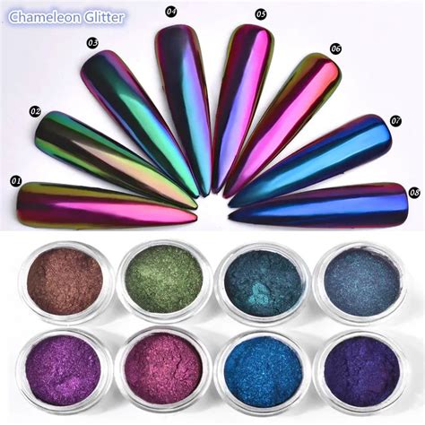 Poudre Paillettes Pour D Coration Des Ongles Pigment Chrom Effet Miroir