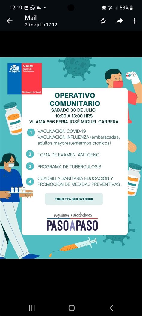 Seremi Salud Antofagasta On Twitter ⚠️ Atencion ⚠️ ️ Este Sábado 30