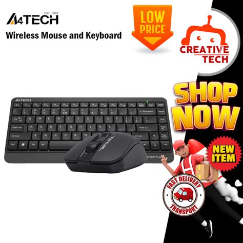 A4tech FG1112 FStyler Mini Combo Keyboard Mouse 2 4G Power Saving