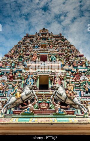 The Gopuram Tower Of The Sri Mahamariamman Temple The Oldest Hindu