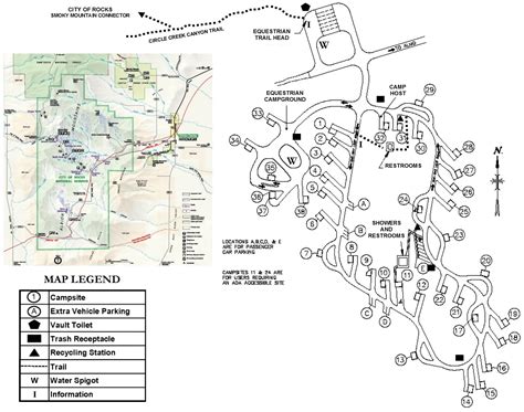 Table Rock State Park Campground Map Elcho Table