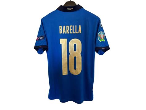 Barella's Match Shirt, Italy vs Spain - Semi-Final EURO 2020 - CharityStars