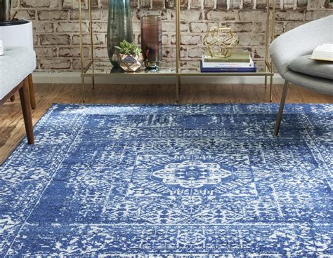 Royal Blue 8 X 10 Heritage Rug IRugs UK