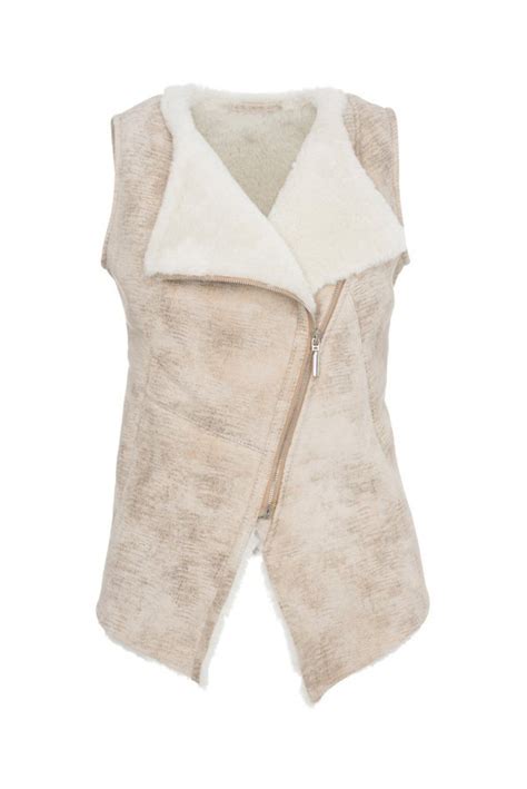 Shearling Vest Sheepskin Vest With Sheep Wool Fur New Leather Etsy