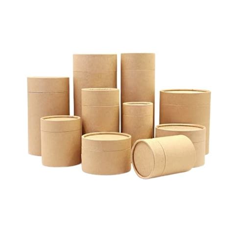 Kraft Cardboard Paper Tube Recyclable Cylinder Biodegradable Box