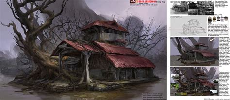 ArtStation Swamp House Russell Dongjun Lu Fantasy Concept Art Art